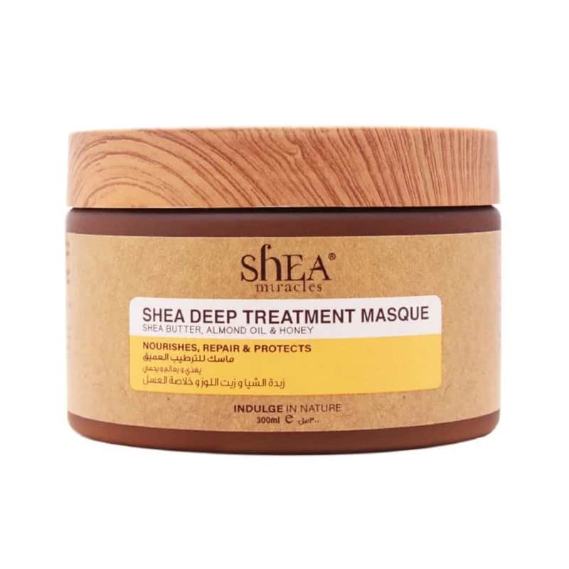 ماسك علاج عميق بالشيا 300 جرام من شيا ميراكليس Shea Miracles