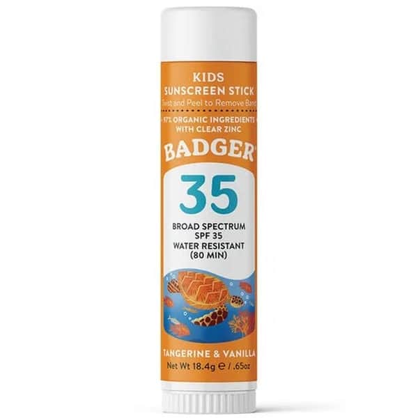 بلسم واقي شمس للأطفال بخاخ زنك شفاف SPF 35 18.4 غرام من بادجر Badger
