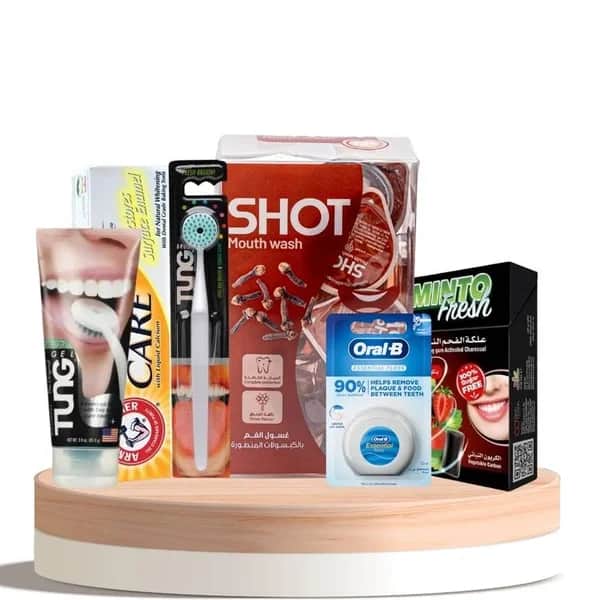 Shot مجموعة العناية بالفم و تبييض الاسنان 6 منتجات