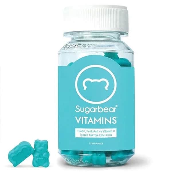 Sugarbearhair فيتامينات شوغر بير للشعر، فيتامين 74 حلوى جيلاتينية
