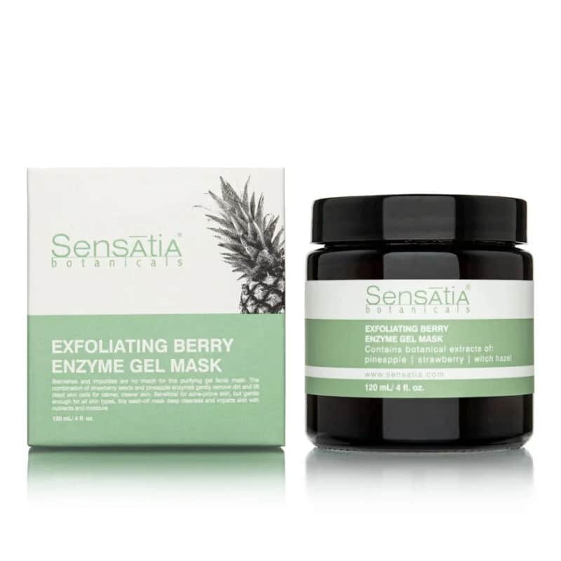 Sensatia Botanicals قناع جل مقشر بإنزيم التوت من سينساتيا بوتانيكالز، 120 مل