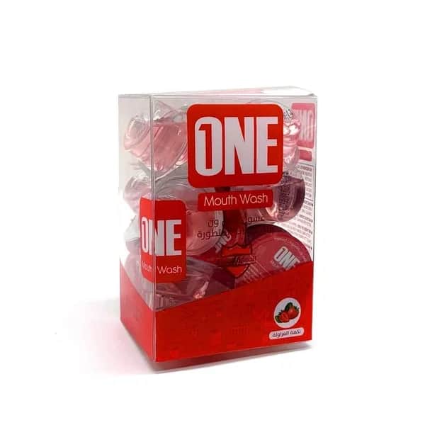 The One Touch غسول الفم بالكبسولات المتطورة بنكهة نكهة الفراولة من ذا ون تاتش 20 كبسولة 15 مل