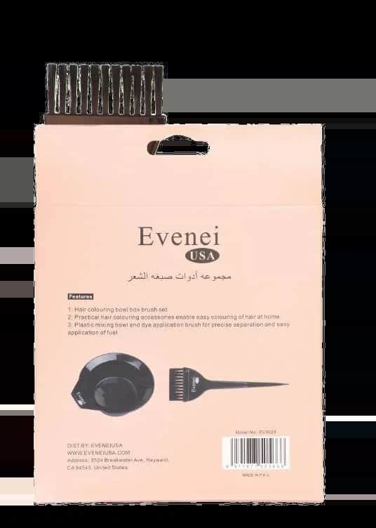 Evenei مجموعة ادوات صبغة الشعر / العلبة 5 قطع EV8030