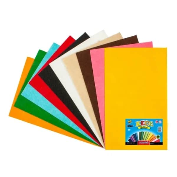 Lino لينو فيلت 10 ألوان 10 قطع (20 × 30 سم)