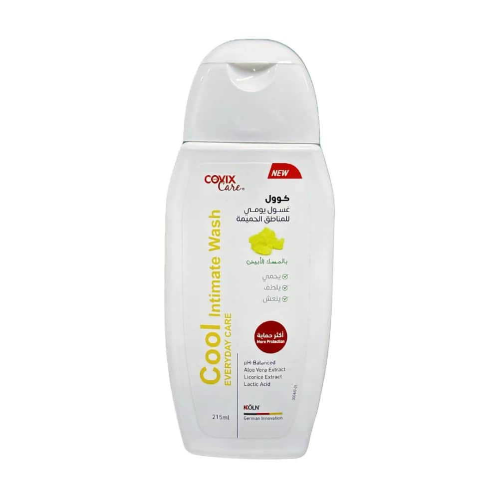 Covix Care غسول يومي للمناطق الحميمة بالمسك الأبيض من كوفيكس كير 215 مل