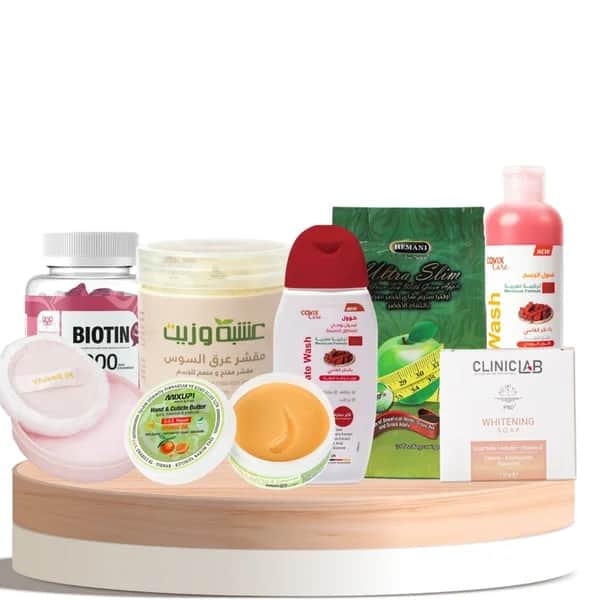 Herb and Oil بوكس المنتجات الاكثر مبيعاً للعناية بالجسم