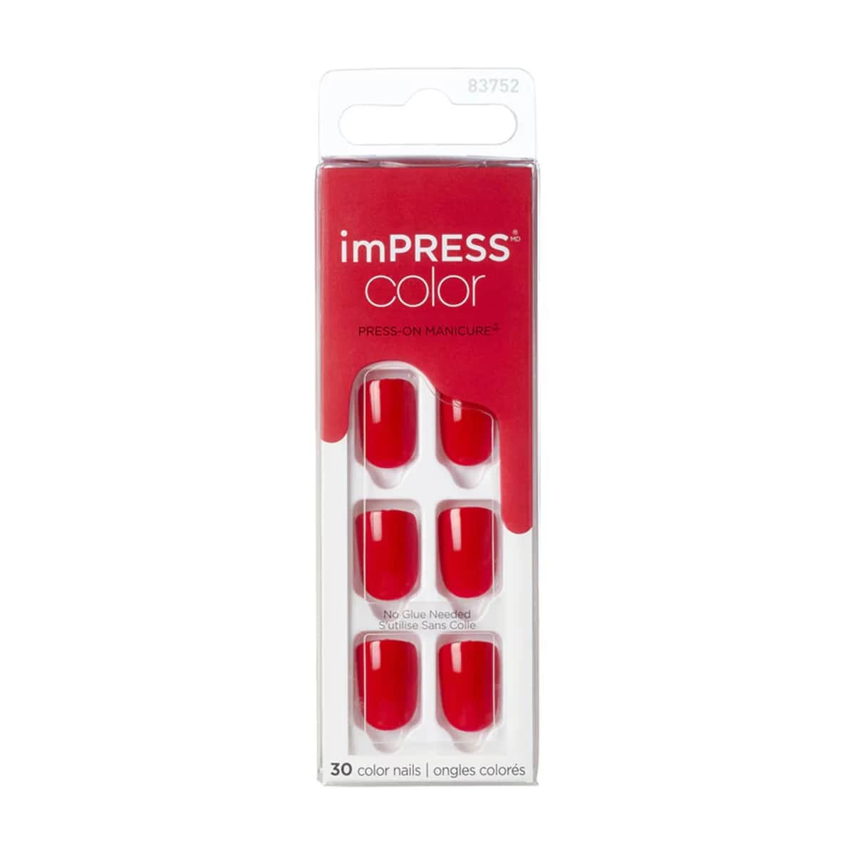 Impress أظافر صناعية لاصقة قصيرة من إمبريس كولور 83752