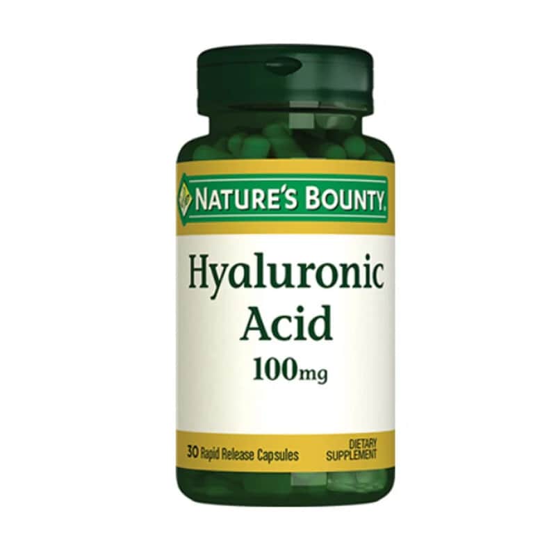 Nature's Bounty مكمل غذائي من حمض الهيالورونيك من نيتشرز باونتي بتركيز 100 ملغ، 30 كبسولة