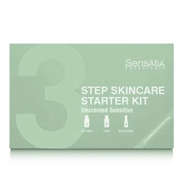 Sensatia Botanicals مجموعة العناية بالبشرة الحساسة من سينساتيا بوتانيكالز بدون رائحة، 3 خطوات