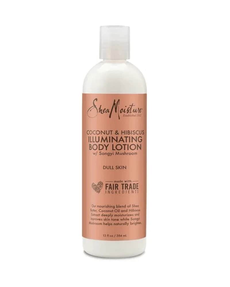 Shea Moisture لوشن الجسم للبشرة الجافة والحساسة بجوز الهند والكركديه من شيا مويستشر  384مل