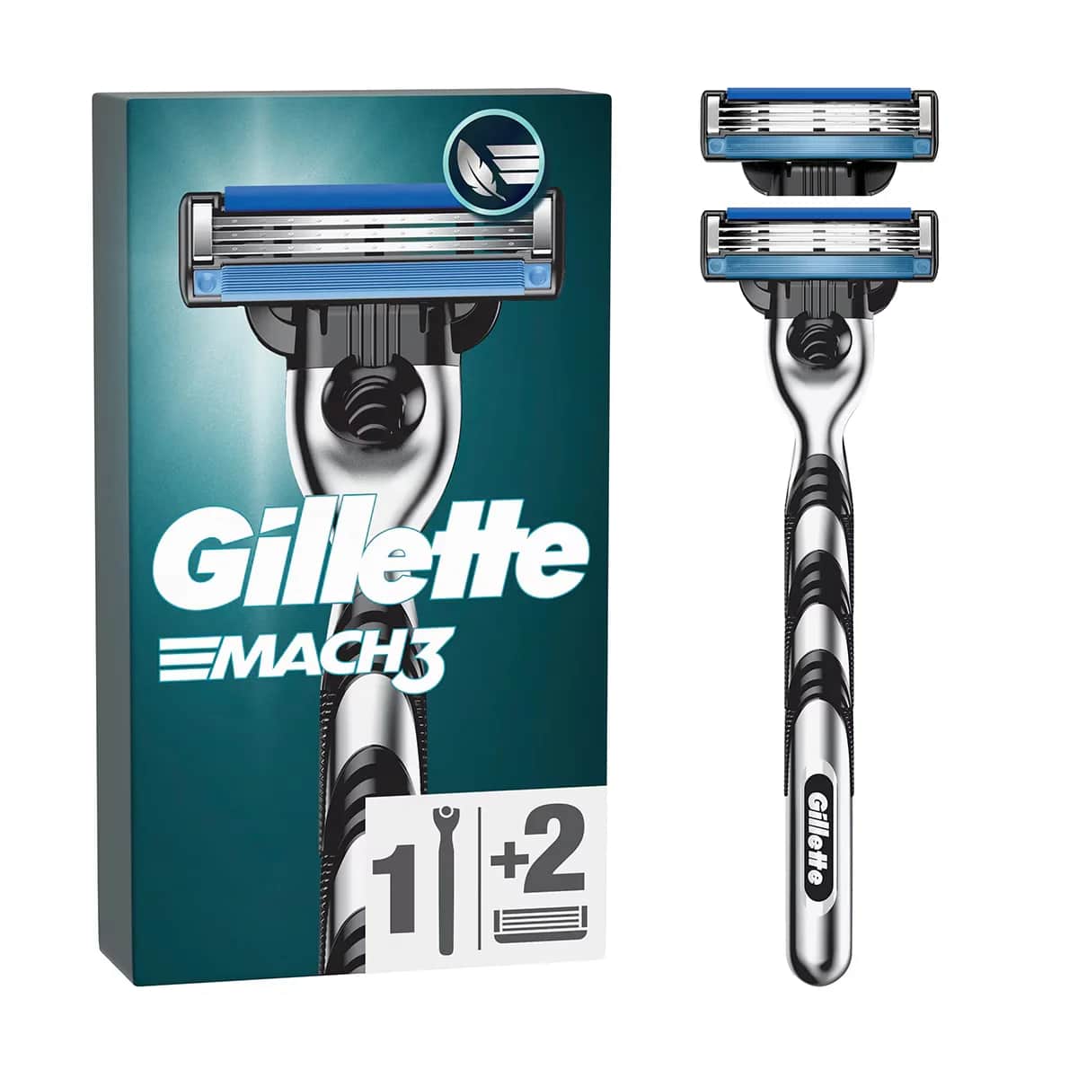 Gillette ماكينة حلاقة جيليت ماك 3 + شفرة حلاقة احتياطية