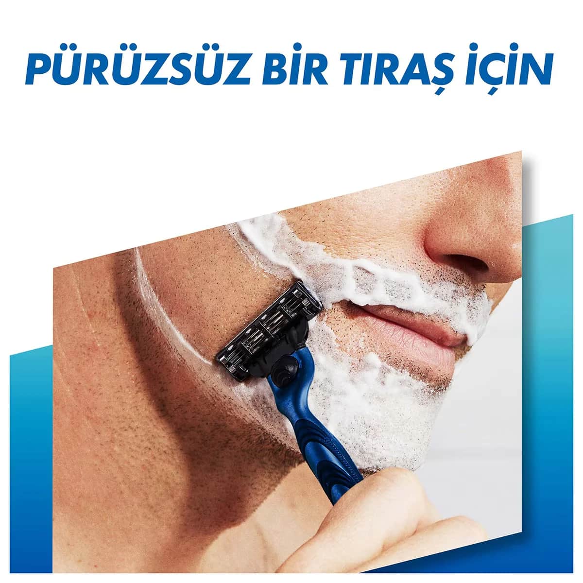 Gillette ماكينة حلاقة جيليت ماك 3 + شفرة حلاقة احتياطية عبوة من قطعتين