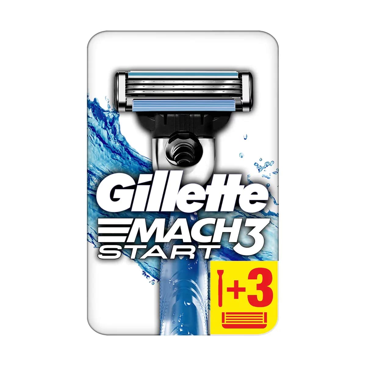 Gillette جيليت ماك 3 بدء التشغيل + 3 شفرات حلاقة احتياطية
