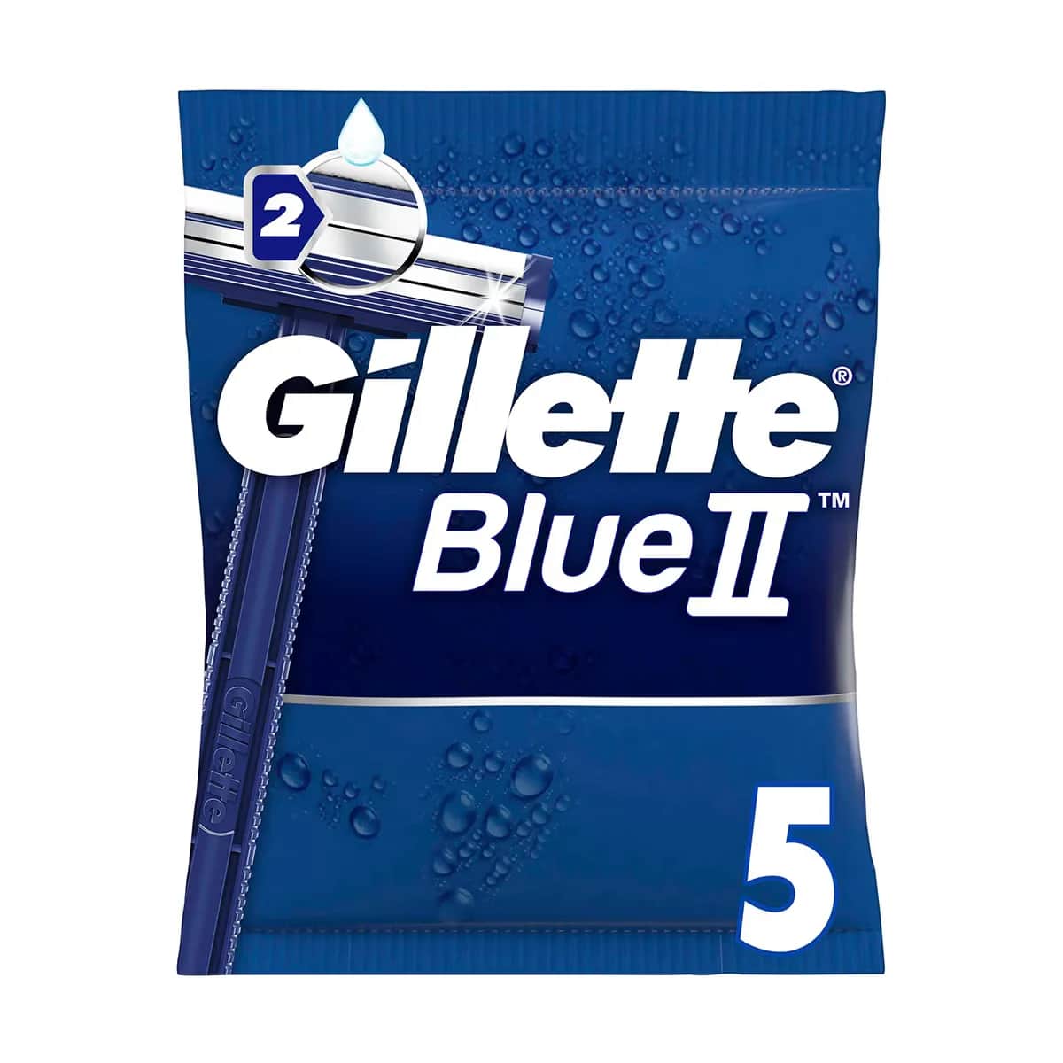Gillette شفرة جيليت بلو 2 العادية 5 قطع