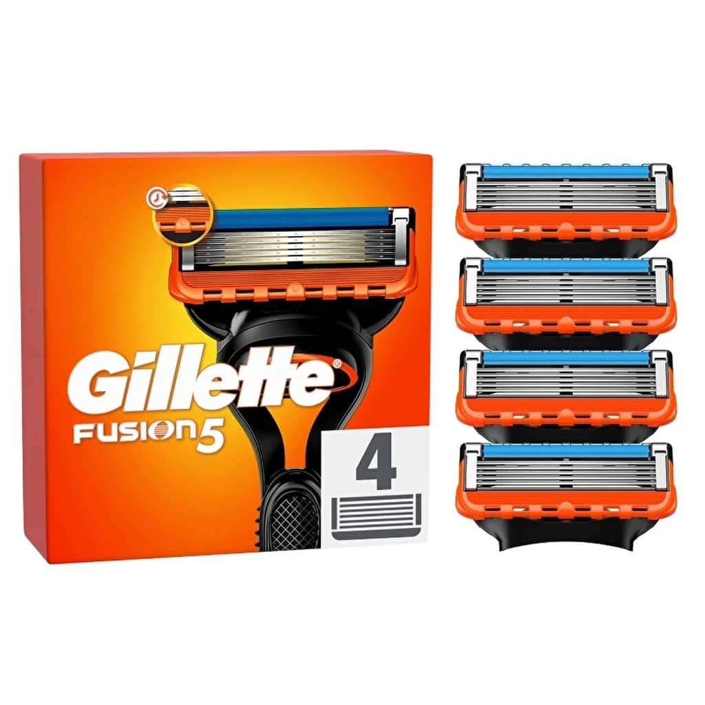 Gillette شفرات حلاقة جيليت فيوجن احتياطية، 4 قطع