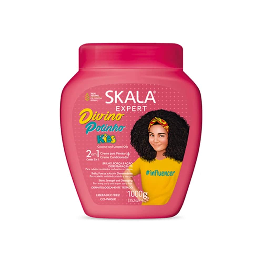 Skala Expert كريم لشعر الأطفال لترطيب وفك تشابك الشعر المموج والمجعد من سكالا 1000 جرام