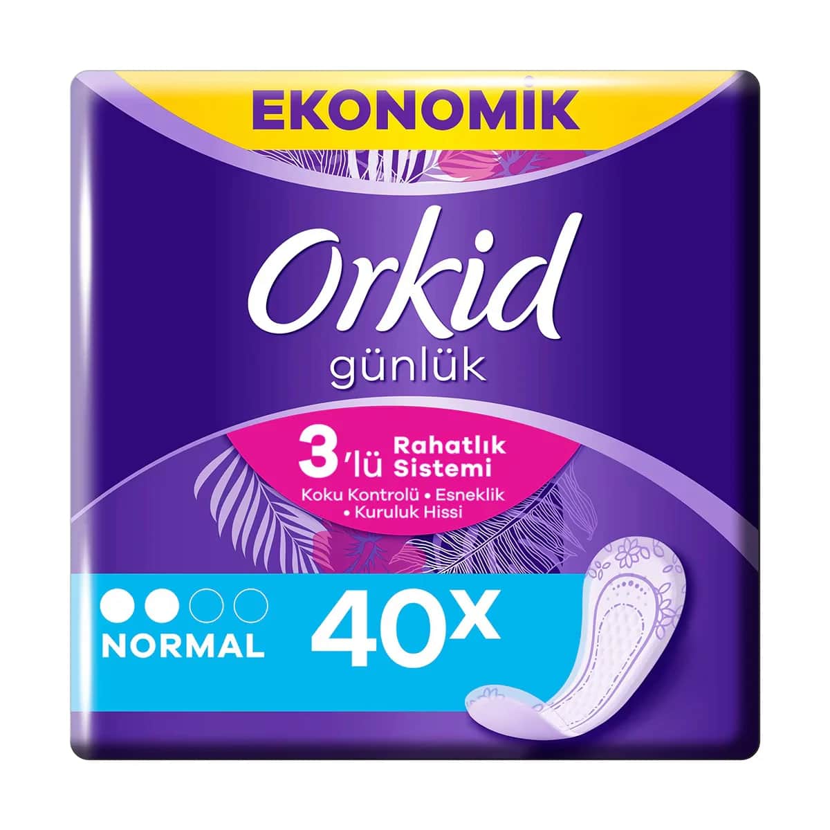 Orkid أوركيد فوط صحية يومية للحماية × 40 فوطة