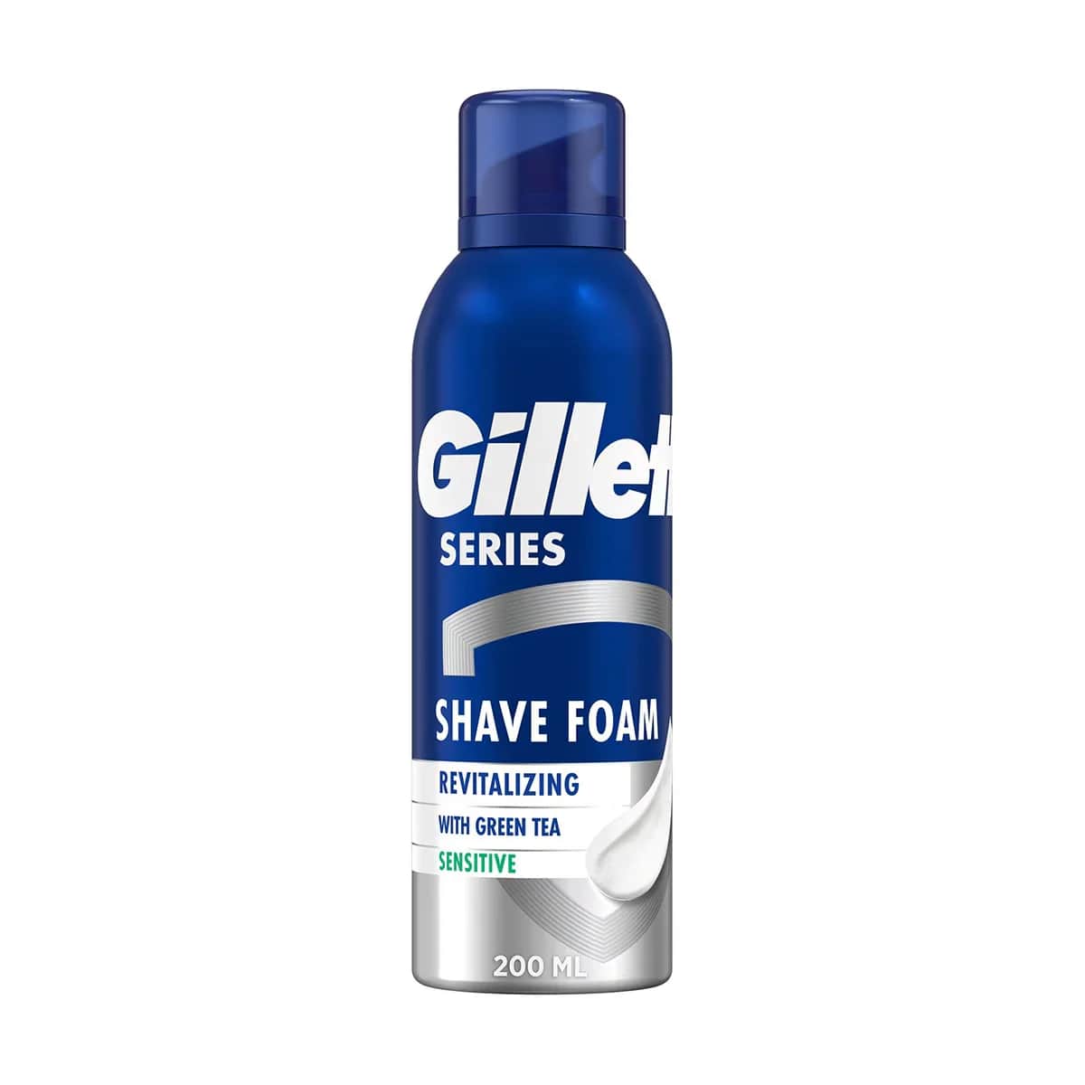 Gillette رغوة الحلاقة جيليت سيريز للبشرة الحساسة برائحة الشاي الأخضر 200 مل