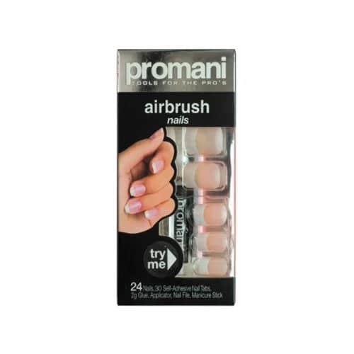 Promani مجموعة أظافر صناعية فرنسية من بروماني لون القمر بيج