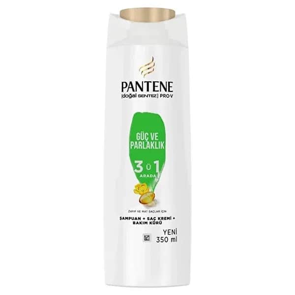 Pantene شامبو بانتين برو-في 3 في 1، 350 مل تركيبة القوة واللمعان