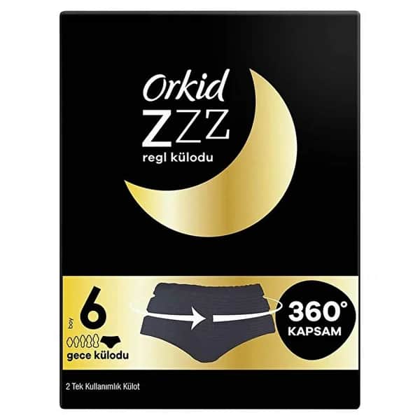 Orkid سراويل أوركيد الليلية للحيض، 6 مقاس 2