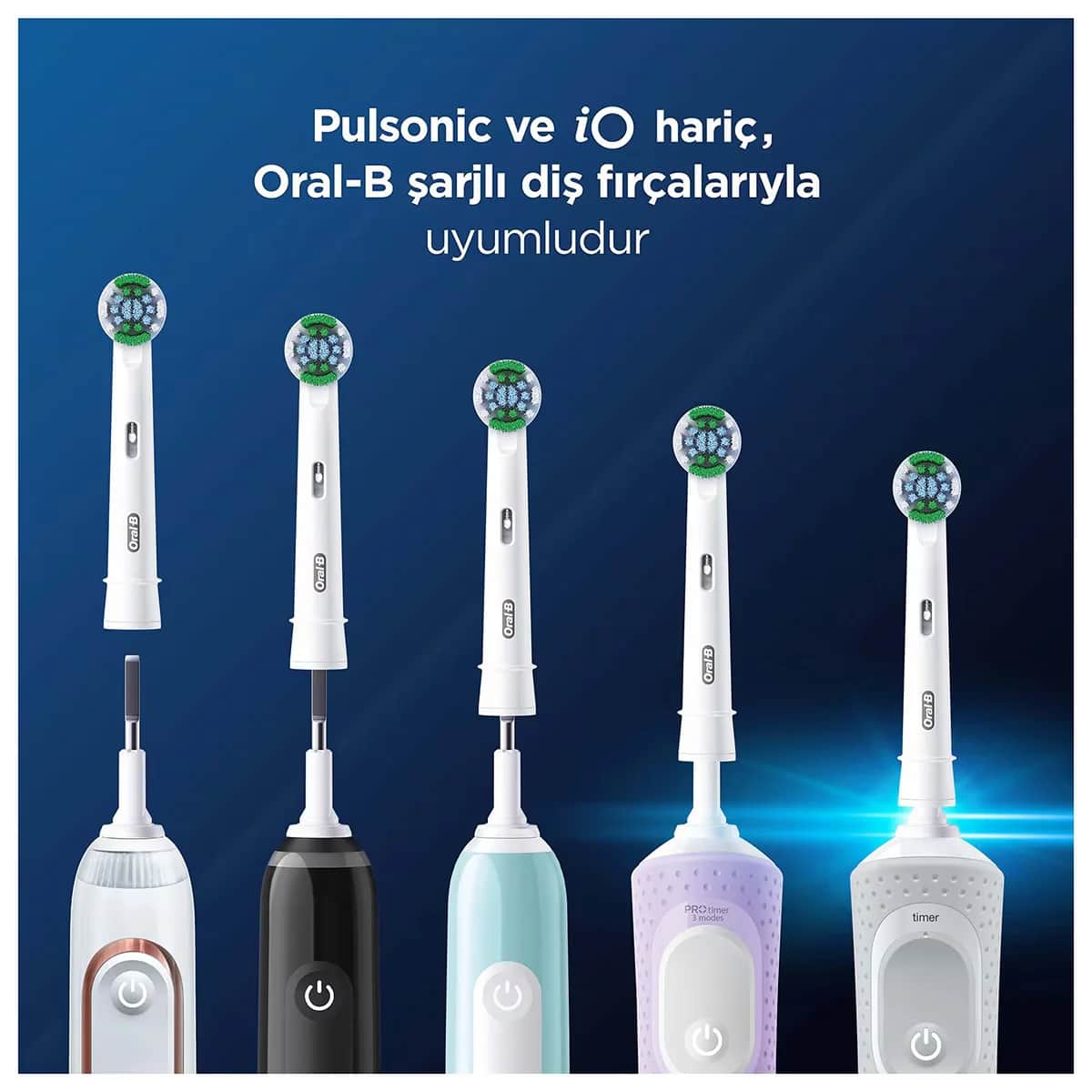 رأس فرشاة أسنان كهربائية دقيق من أورال-بي 4 قطع Oral-B