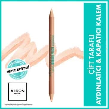 NYX قلم تحديد الوجه وكونسيلر بروفيشنال ميك أب من نيكس، لون خوخي متوسط