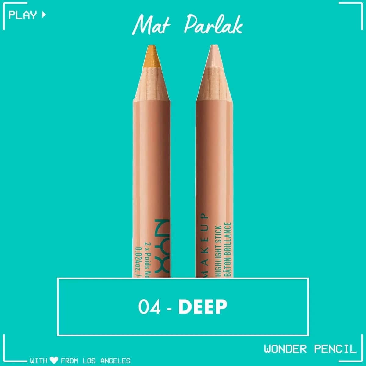 NYX قلم تحديد الوجه وإخفاء العيوب من نيكس بروفيشنال ميك أب وندر، ذو وجهين، عميق