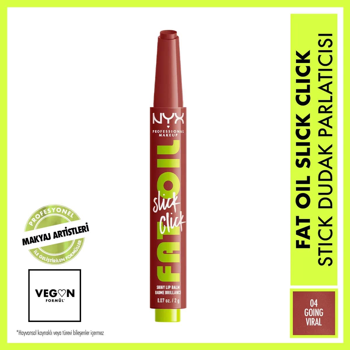 NYX مرطب الشفاه نيكس بروفيشنال ميك أب فات أويل سليك كليك شاين 04 يحقق انتشارًا واسعًا