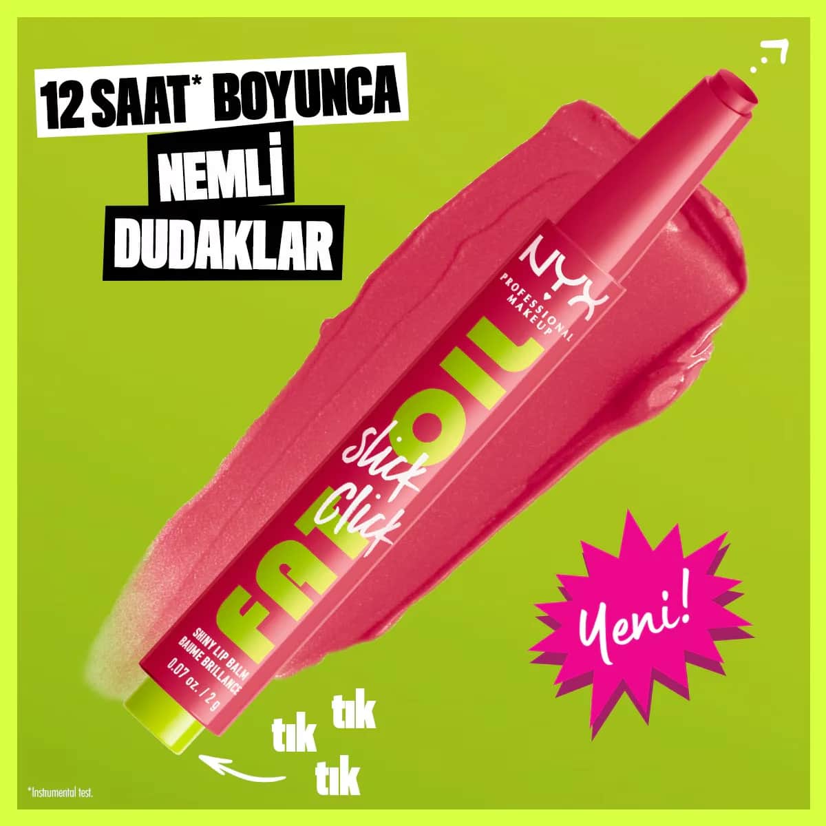 NYX مرطب شفاه فات أويل سليك كليك شاين من نييكس بروفيشنال ميك أب، 10 بضغطة مزدوجة