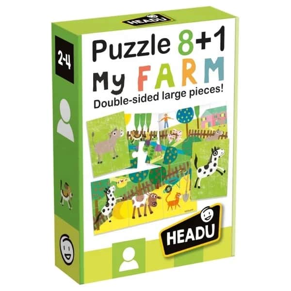 بازل هيدو 8+1 مزرعة مزدوج الوجه (2-5 سنوات) Headu