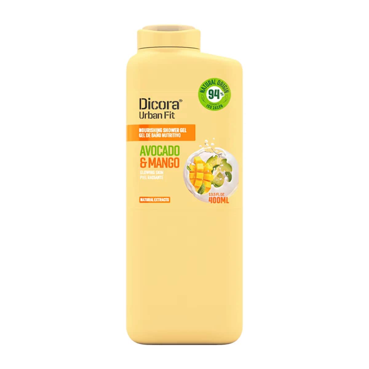 Dicora Urban Fit جل استحمام ديكورا أوربان فيت فيتامين هـ بالمانجو والأفوكادو 400 مل