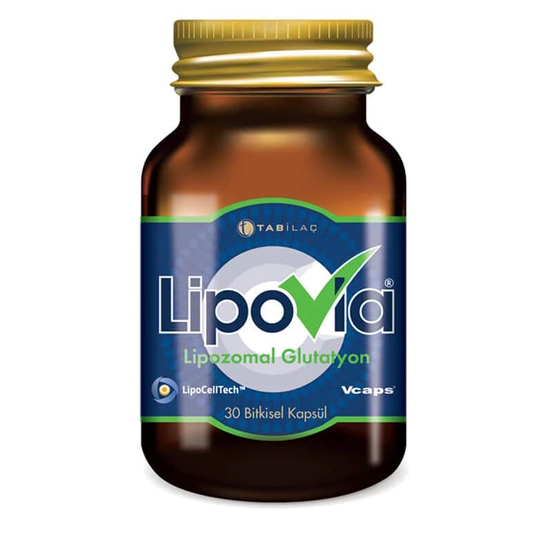 LipoVia كبسولات ليبوڤيا ليبوسومال جلوتاثيون العشبية ٣٠ كبسولة