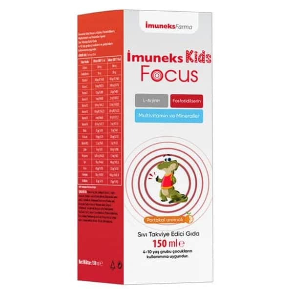 Imuneks مكمل غذائي سائل بنكهة البرتقال للأطفال من إيمونيكس، 150 مل