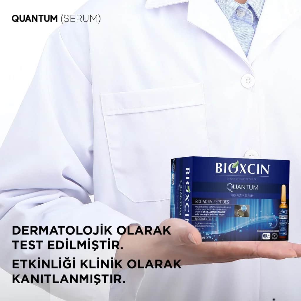 Bioxcin أمبولات سيروم بيوكسين كوانتم المضادة لتساقط الشعر، 15 × 6 مل