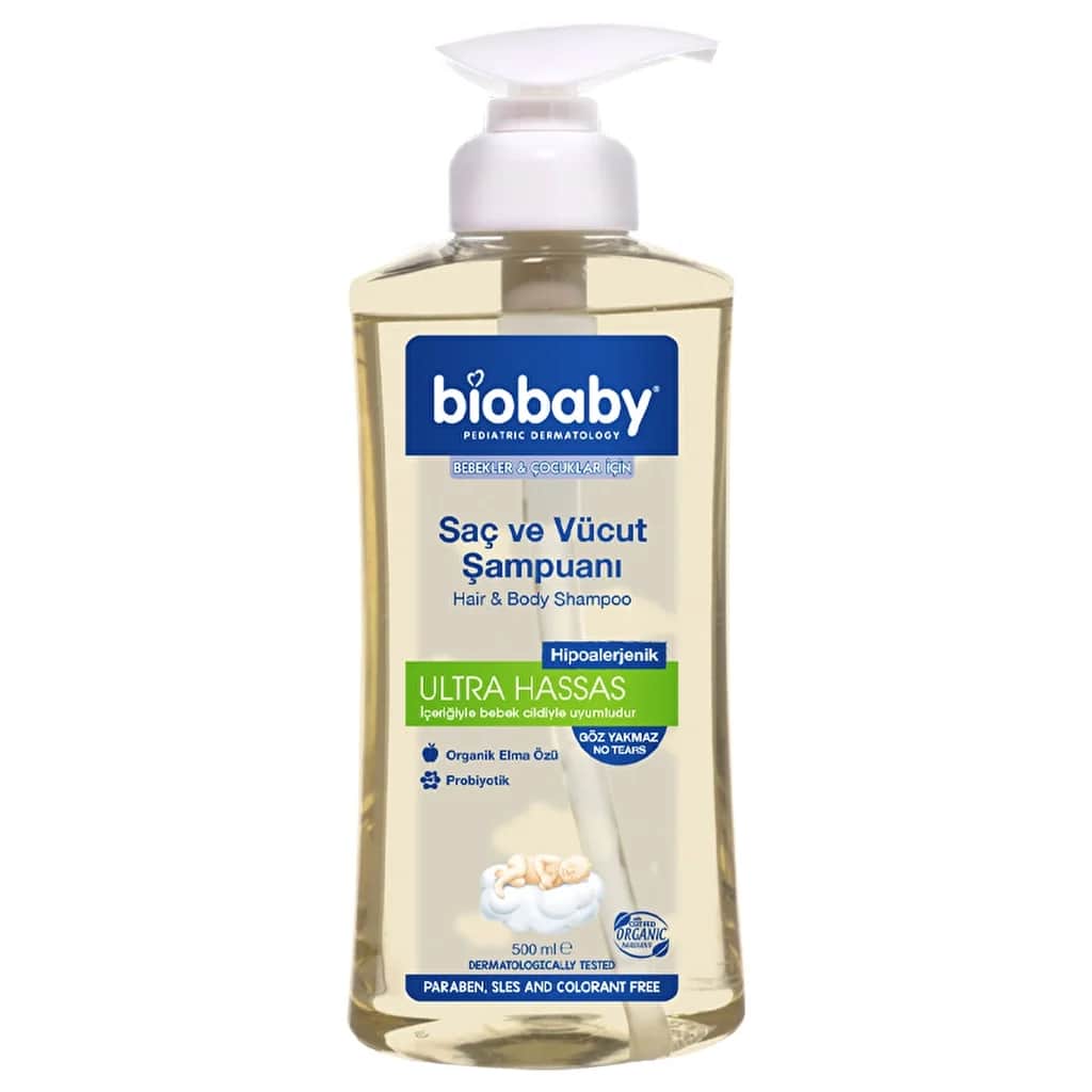 Biobaby شامبو بيوبيبي للأطفال (للشعر والجسم) 500 مل