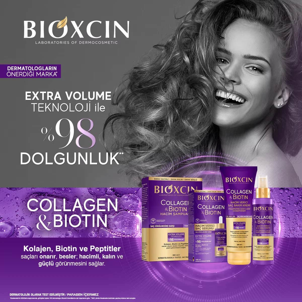 بلسم الشعر السائل المكثف بالكولاجين والبيوتين 150 مل من بيوكسين Bioxcin