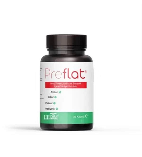 Preflat مكمل غذائي بريفلات إنتيريك 30 كبسولة