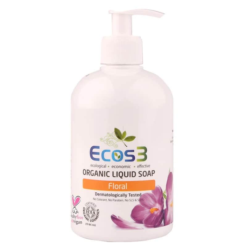 Ecos3 صابون سائل عضوي إيكوس3 برائحة الزهور 500 مل