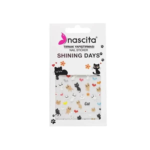Nascita ملصق أظافر ناسيتا قطة جميلة قطعة واحدة