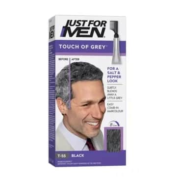 صبغة شعر لمسة من الرمادي باللون الأسود من جوست فور مين Just For Men