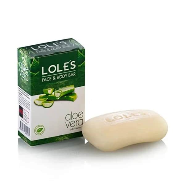 Lole's صابون لولز العضوي بخلاصة الصبار والزيوت الطبيعية، 100 غرام
