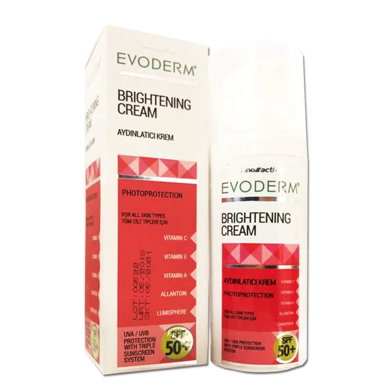 Evoderm كريم تفتيح البشرة إيفوديرم بعامل حماية من الشمس 50+ 50 مل