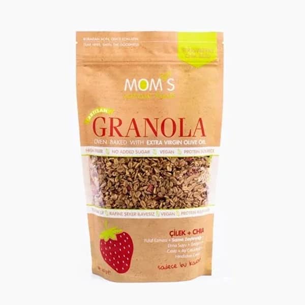 Mom's جرانولا ماما بالفراولة والشيا 360 غرام