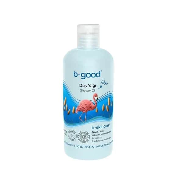 b-good زيت الاستحمام بي-جود بي-سكينكير للبشرة الأتوبية، 350 مل