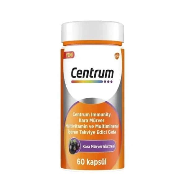 مكمل سينتروم للمناعة من البلسان الأسود 60 كبسولة Centrum