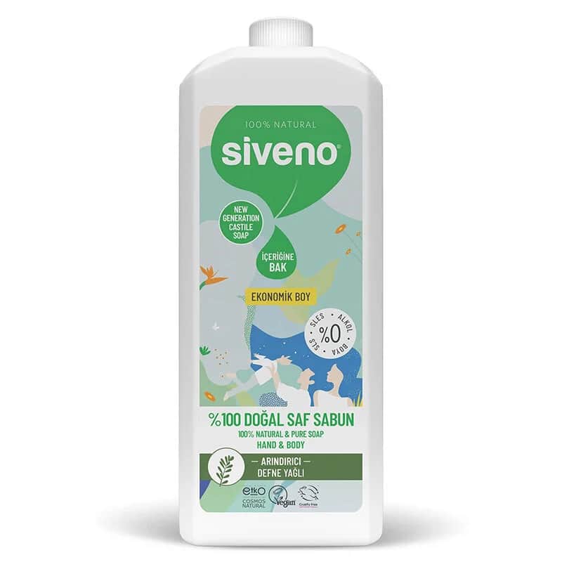 Siveno صابون سائل طبيعي بزيت الغار سيفينو 1 لتر