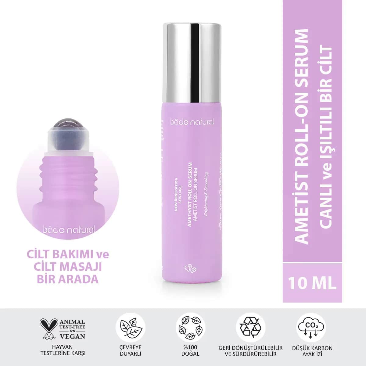 سيروم رول أون م purifying بالأميثيست 10 مل من باد ناتشورال Bade Natural