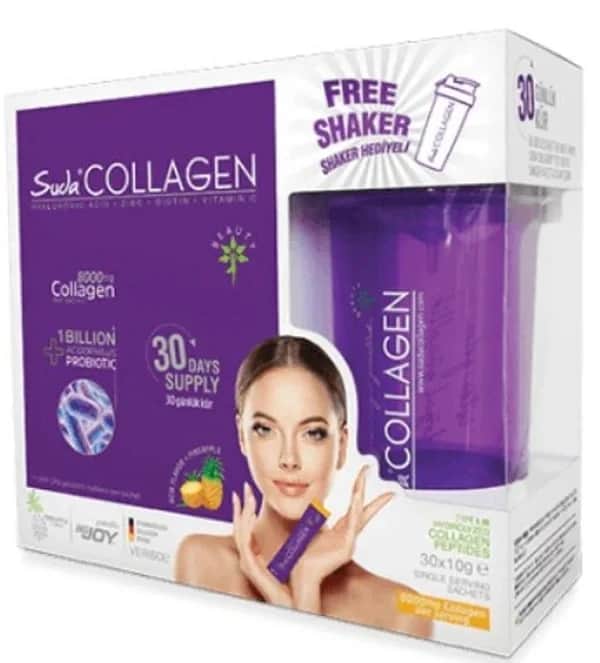 Suda Collagen مكمل غذائي سودا كولاجين بنكهة اليوسفي والمانجو، 30 كيسًا (10 غرام)