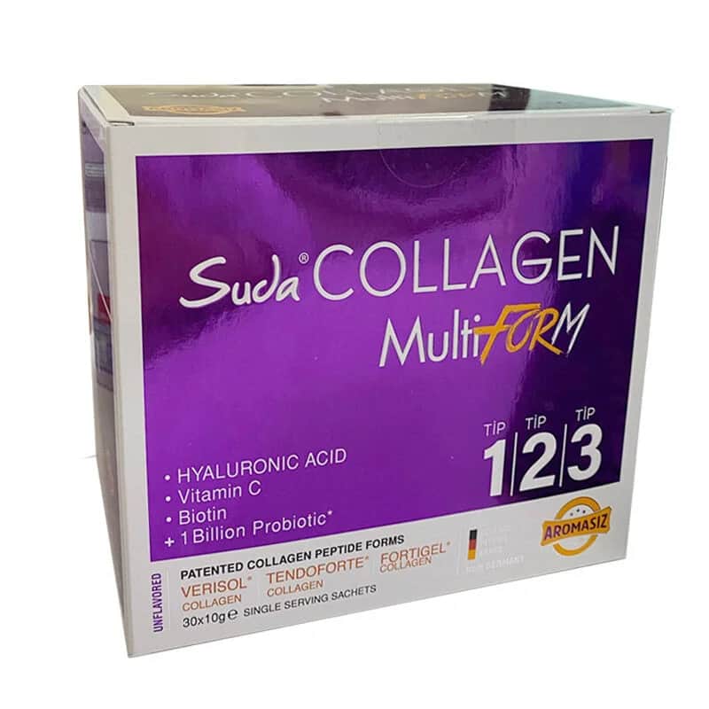 كولاجين سودا متعدد الأشكال في الماء بدون نكهة 30 × 10 غرام Suda Collagen